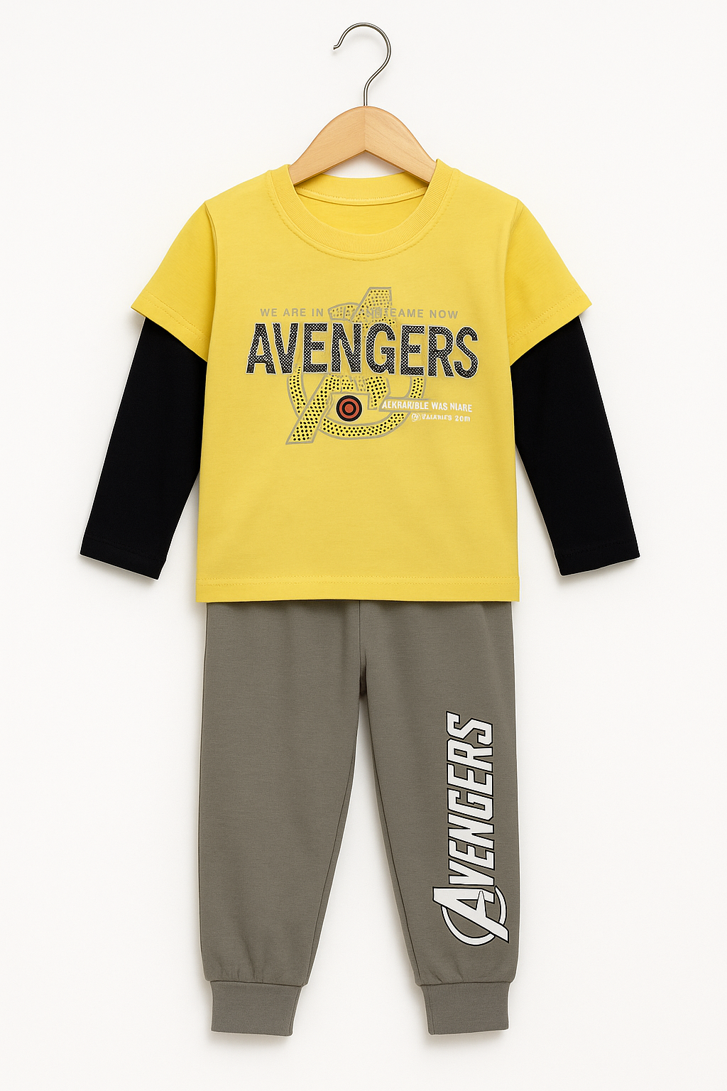 “Mini Avenger” 2‑Piece Baby Tracksuit