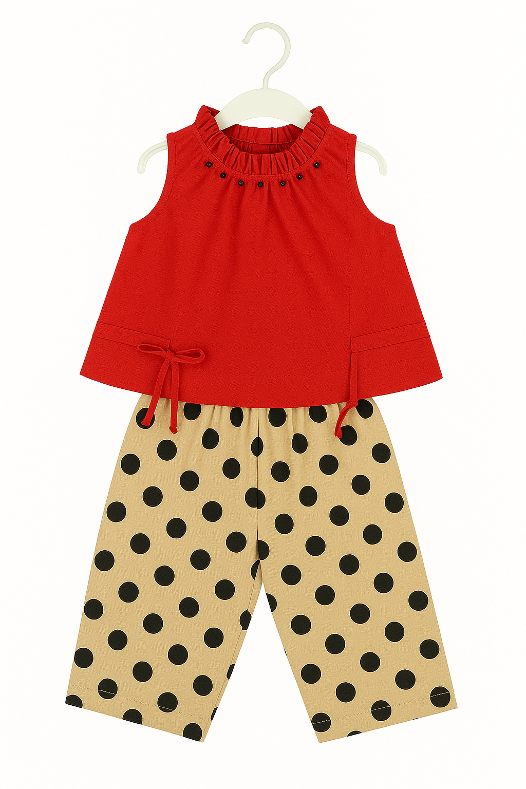 Tunic Top & Polka Dot Palazzo Red