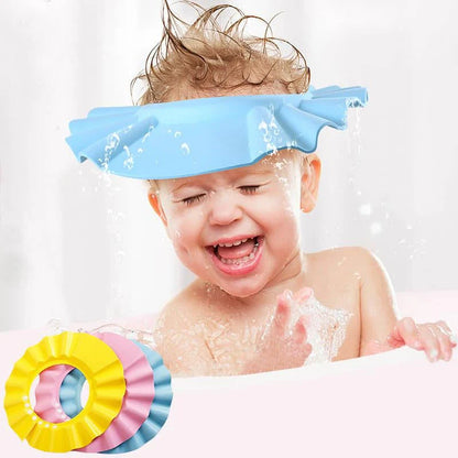 Silicone Baby Shower Cap – Adjustable Water Protection Hat for Toddlers
