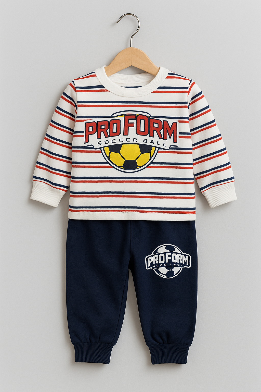 “Pro Farm Soccer Champ” 2‑Piece Baby Outfit - Blue