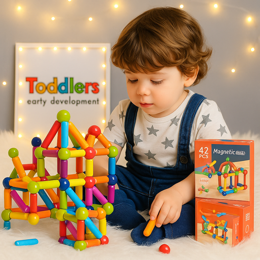 Magnetic Building Blocks Set for Kids 3+