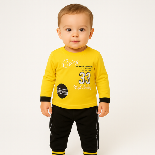 “Rising 33” Baby Tracksuit - Yellow