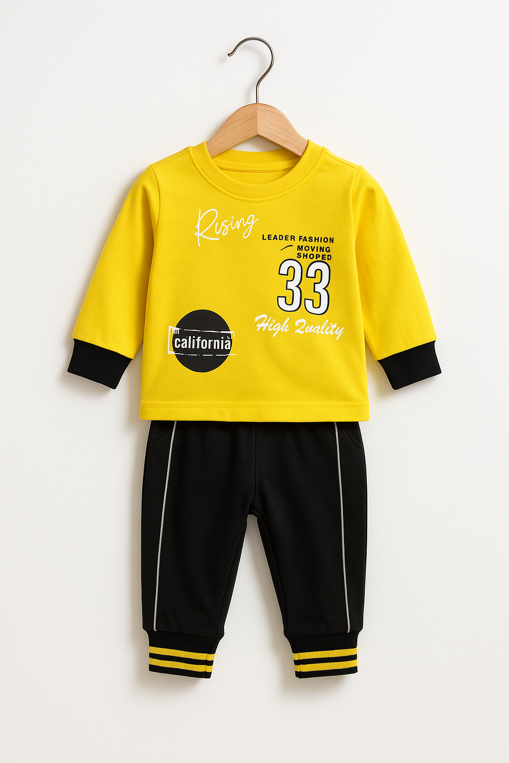 “Rising 33” Baby Tracksuit - Yellow
