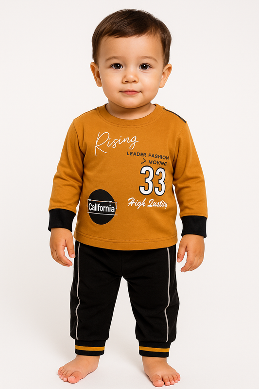 “Rising 33” Baby Tracksuit - Brown