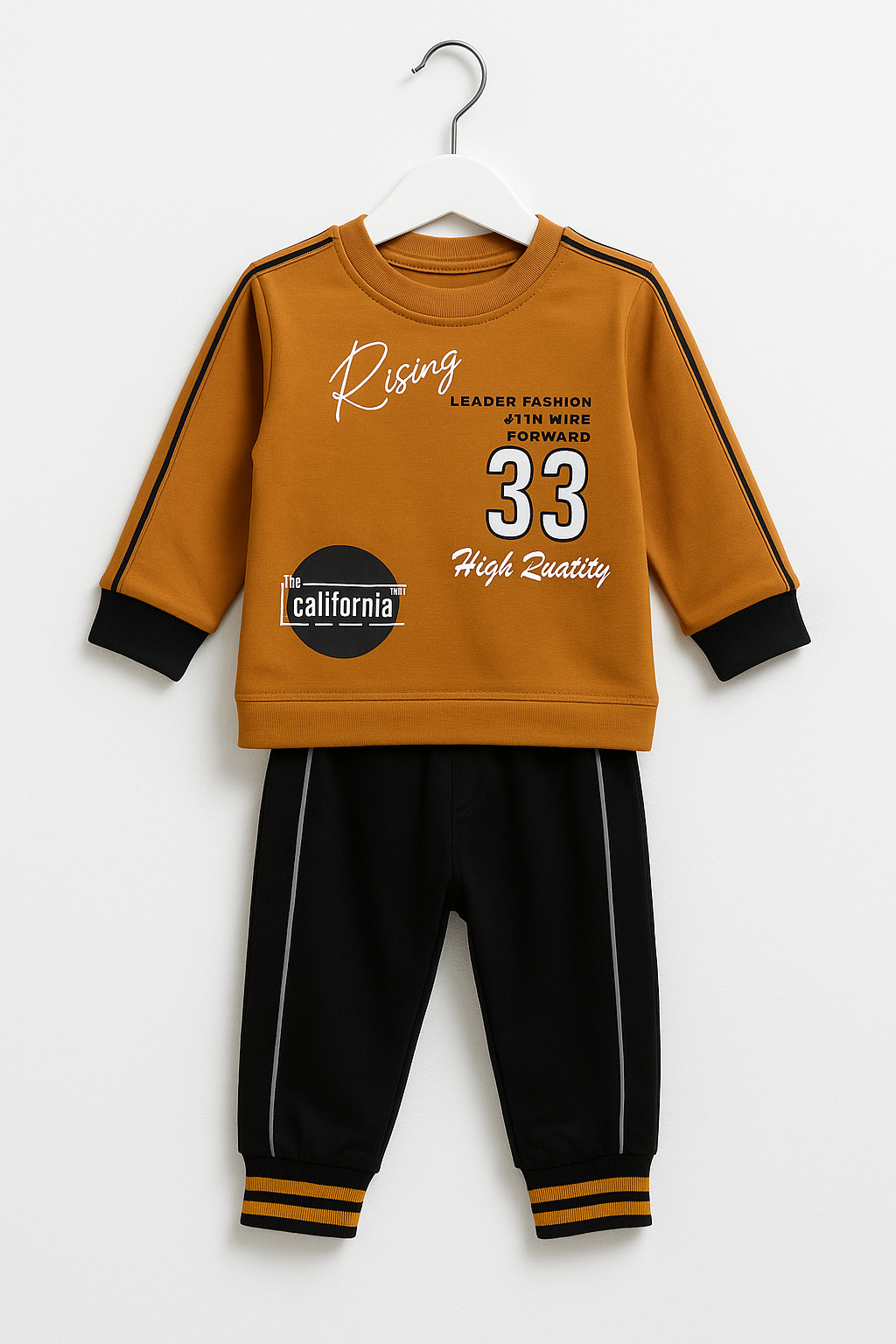 “Rising 33” Baby Tracksuit - Brown