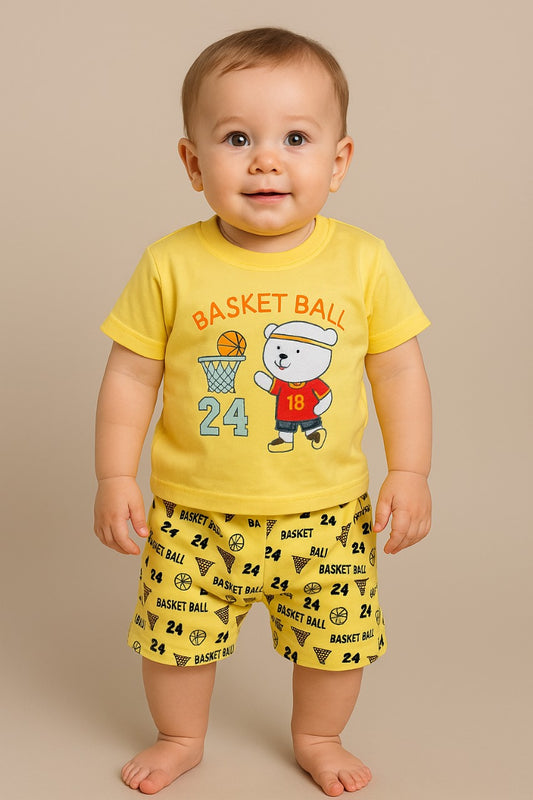 Baby Boy Basketball T-Shirt & Shorts