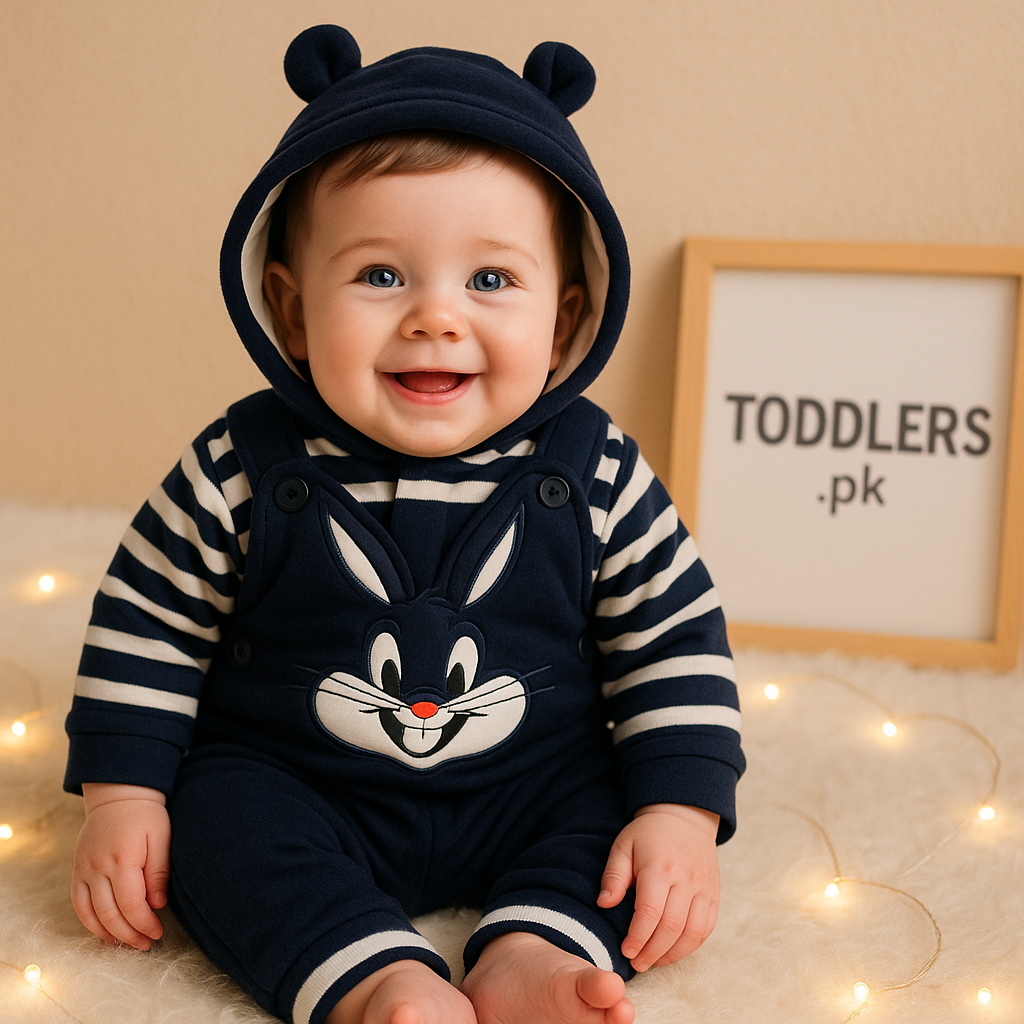 Duffle Romper Set -  Navy Blue