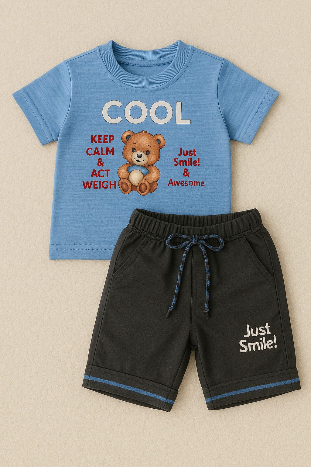 Cool Bear 2 pieces Set-Blue
