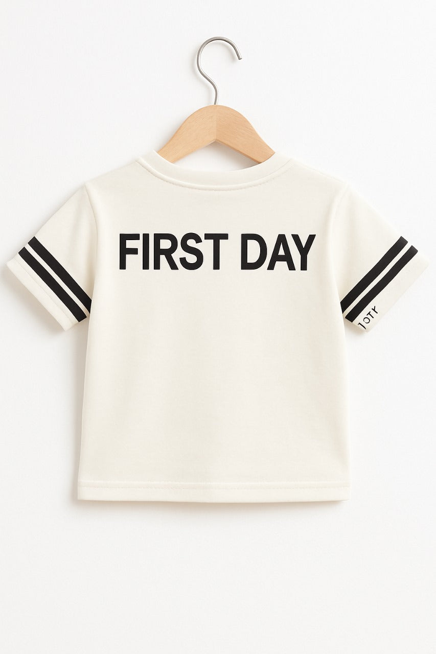 Fantasy “First Day” Shorts Set-black